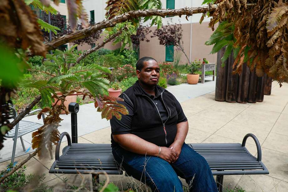 Michael, 38, poses for a photo at Laguna Honda hospital on Wednesday, June 24, 2020 in San Francisco, California. He has recovered from the coronavirus but has remained on lockdown with the rest of his unit. Photo: Gabrielle Lurie / The Chronicle