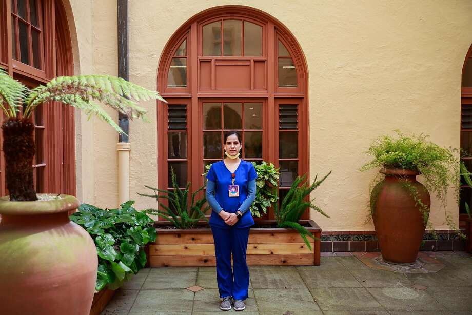 Nurse Namuna Thapa is one of the employees who contracted the coronavirus at Laguna Honda Hospital and has since recovered. The nursing home’s protective measures, quarantine and testing protocols have helped limit the virus’ spread. Photo: Photos By Gabrielle Lurie / The Chronicle