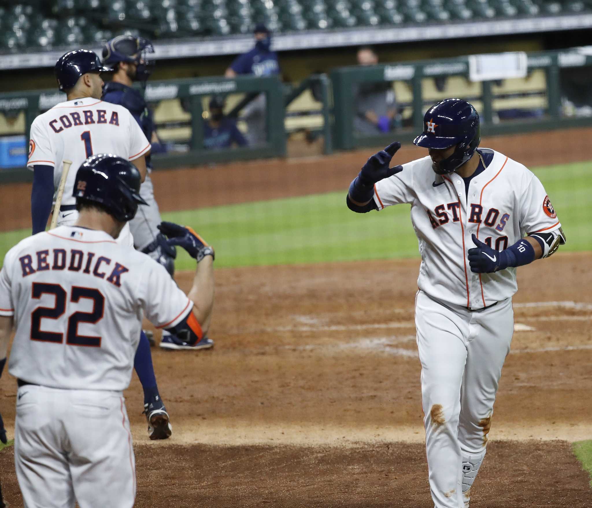 Houston Astros - Handshakes & high fives in Space City.