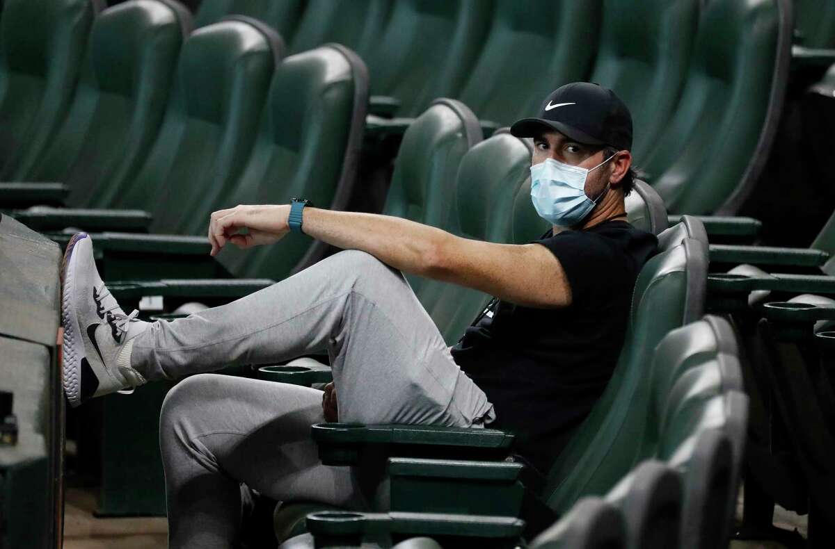 Justin Verlander was stuck on the outside looking in after suffering an injury in his first start of the 2020 season.