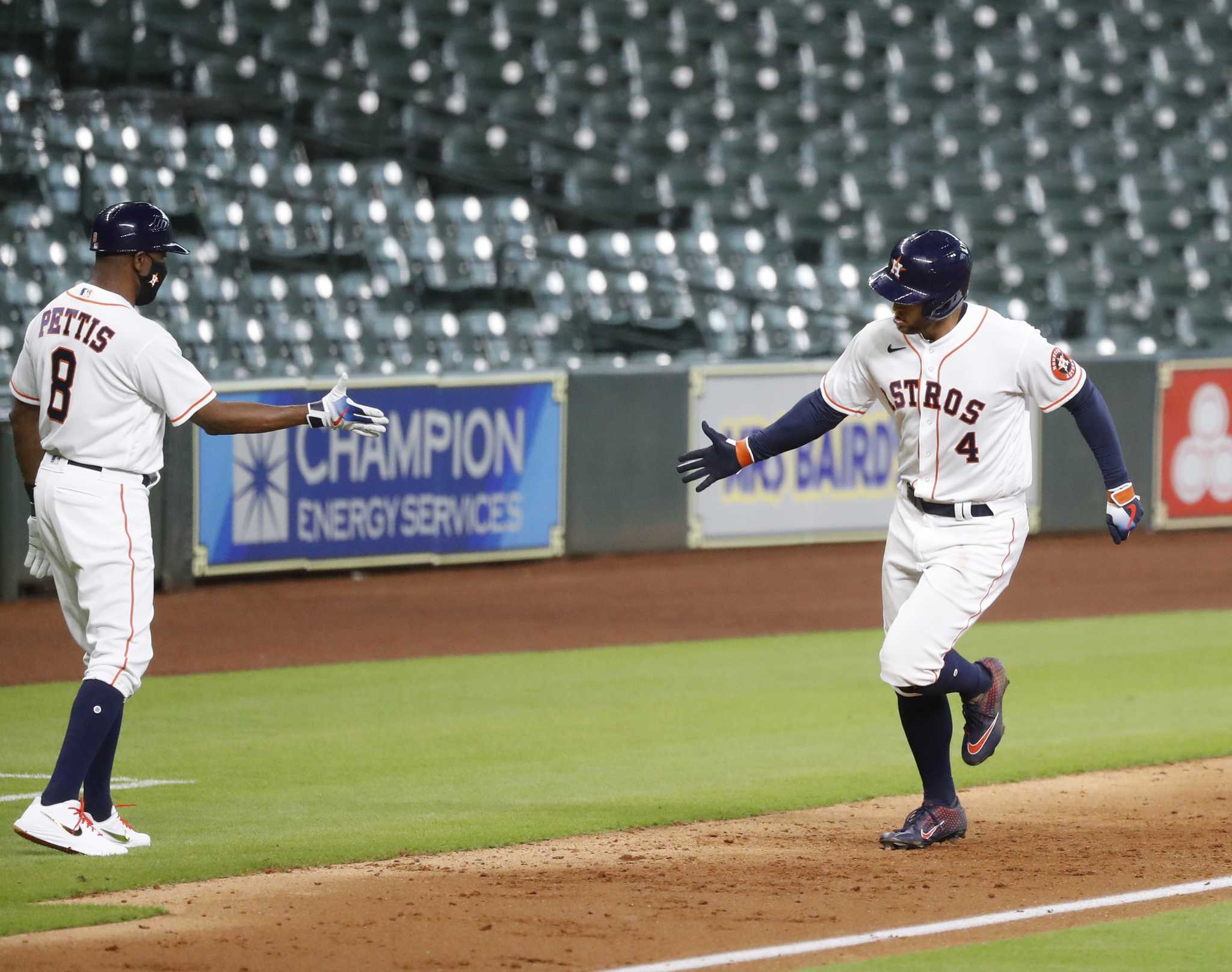 Houston Astros - Handshakes & high fives in Space City.