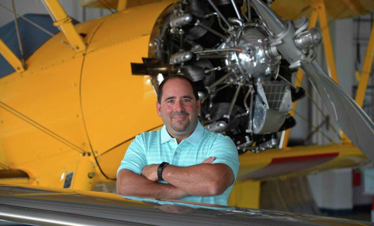 Michael Safranek is the new administrator for the Danbury Airport. Friday, July 24, 2020, in Danbury, Conn.