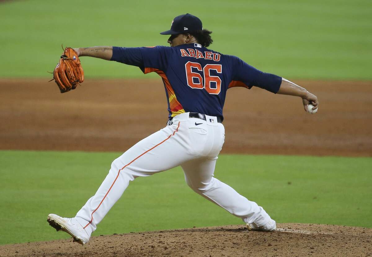Slimmer Bryan Abreu 'looks great' in spring training, Astros' Dusty
