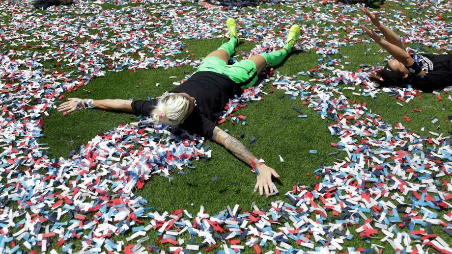 PHOTOS: Check out the Houston Dash's raucous locker room celebration after claiming the NWSL title Houston Dash goalkeeper Jane Campbell (1) celebrates after a win in the NWSL soccer Challenge Cup championship game against the Chicago Red Stars, Sunday, July 26, 2020, in Sandy, Utah. (AP Photo/Rick Bowmer) Photo: Rick Bowmer, Associated Press / Copyright 2020 The Associated Press. All rights reserved