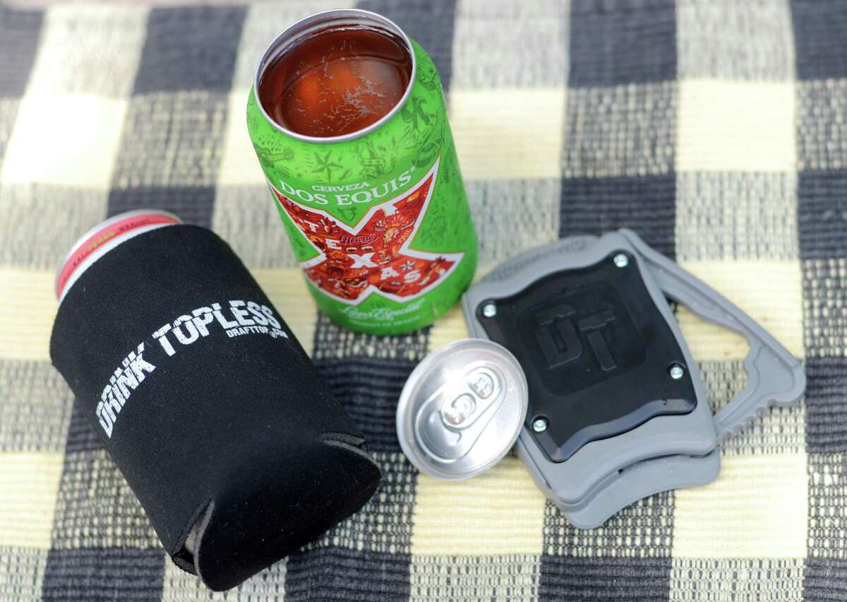 Draft Top is a device that cleanly cuts off the tops of most standard-size cans.