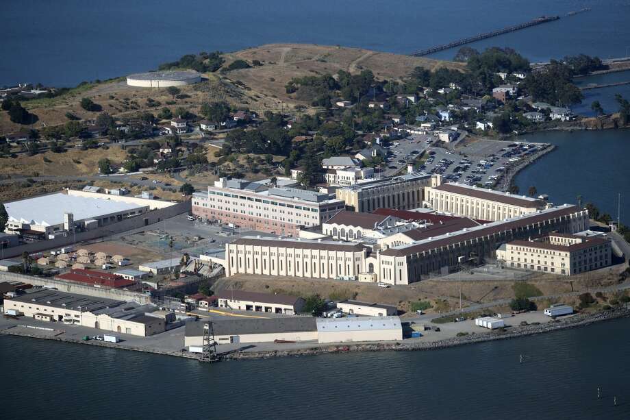 An aerial view San Quentin State Prison on July 08, 2020 in San Quentin, California. Photo: Justin Sullivan/Getty Images / 2020 Getty Images