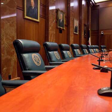 The Texas Supreme Court bench on July 30, 2020.