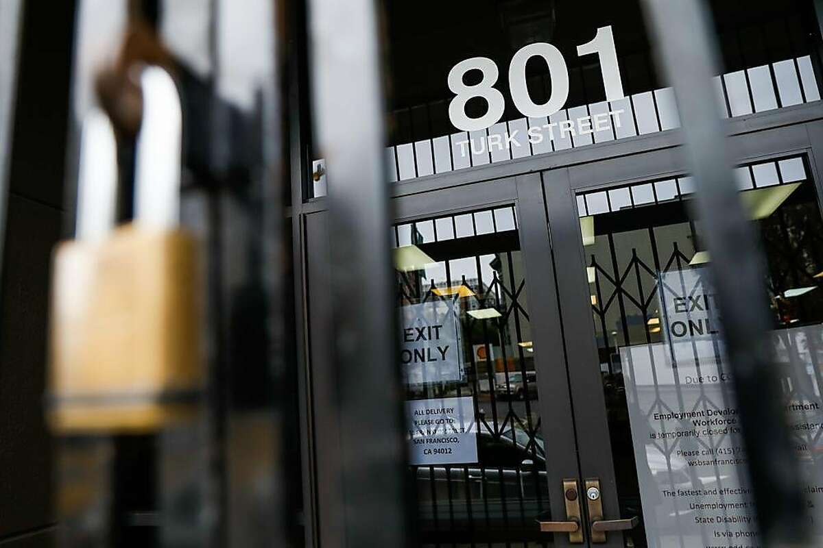 The Employment Development Department office is seen closed due to Covid-19 on Monday, June 15, 2020 in San Francisco, California.