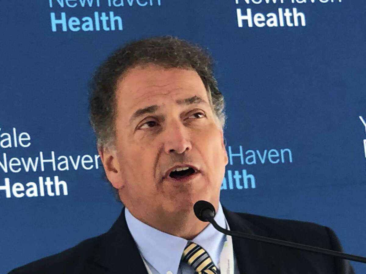 Richard D’Aquila, president of Yale New Haven Health and Yale New Haven Hospital, photographed on April 29, 2019.