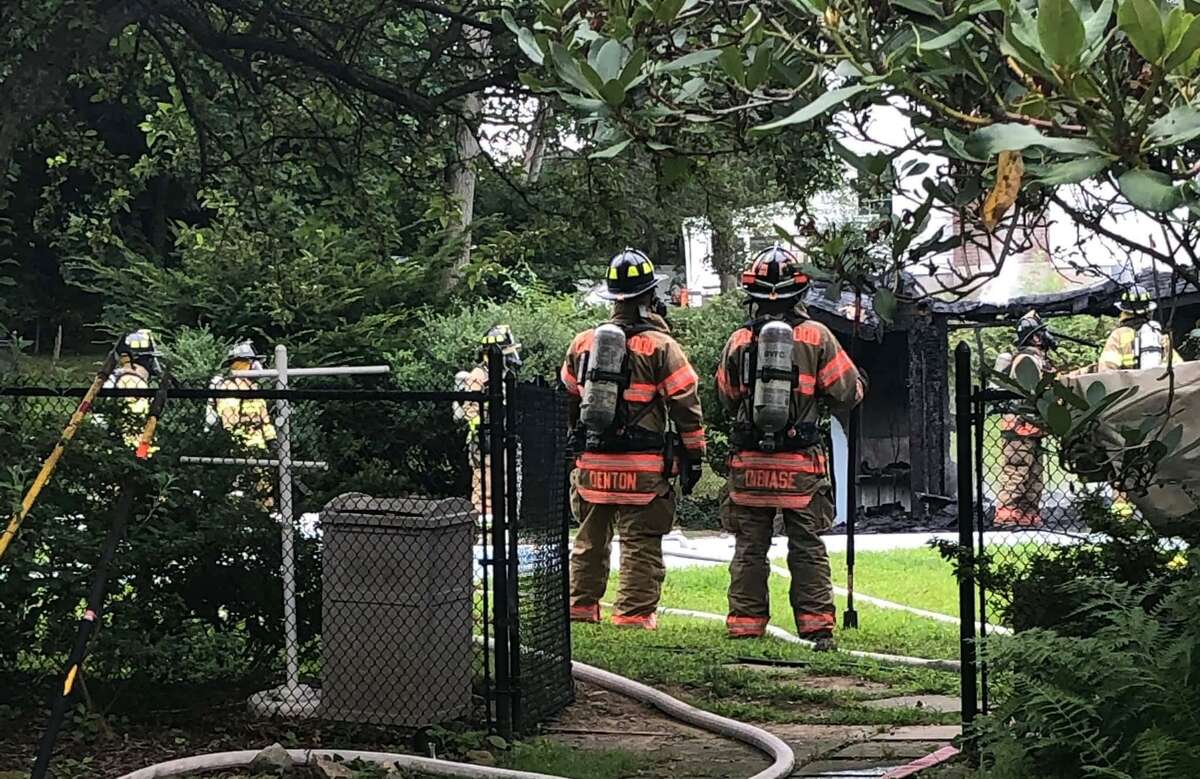 Brookfield firefighters extinguish blaze with potential chemical hazard