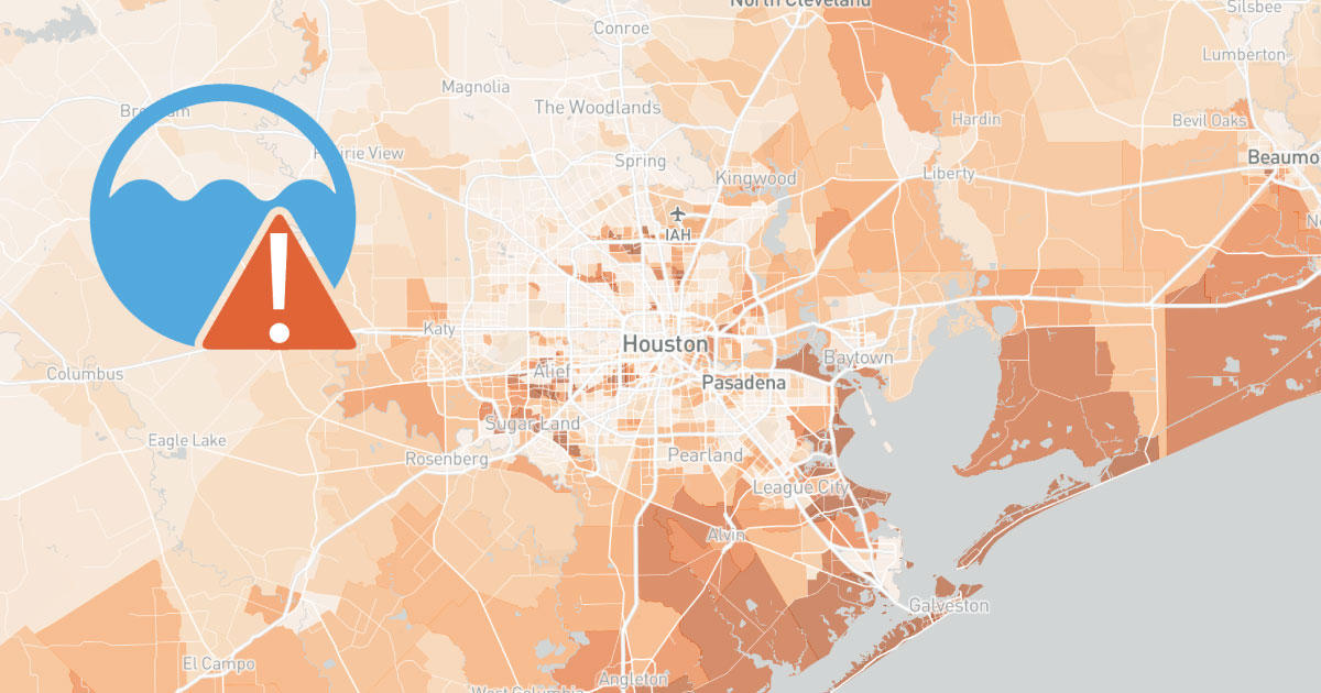 Texas Flood Map And Tracker See Which Parts Of Houston Are Most At Risk Of Flooding 0459