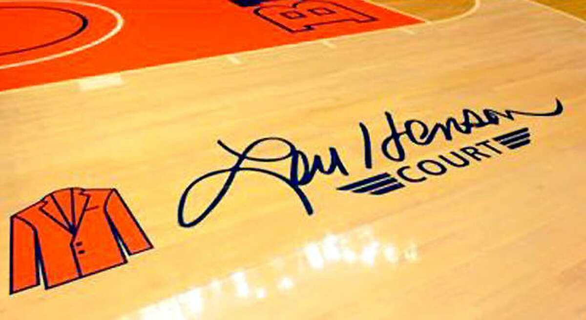 The University of Illinois basketball court at State Farm Center in Champaign is named for former coach Lou Henson.