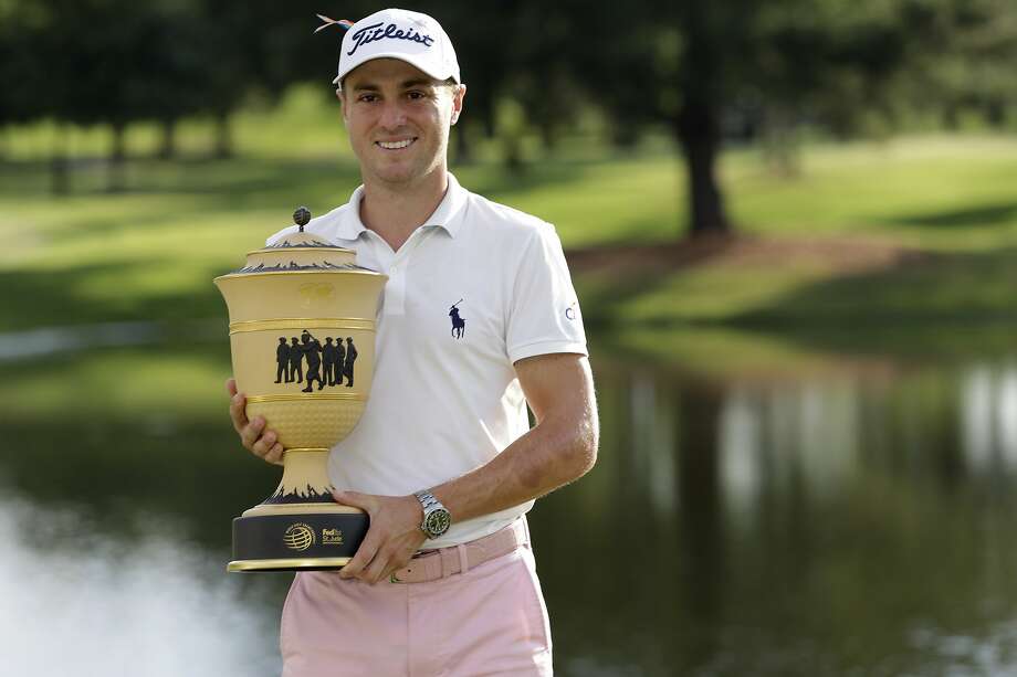 Justin Thomas scored 66 in the final round on the way to grabbing the trophy. Photo: Mark Humphrey / Associated Press