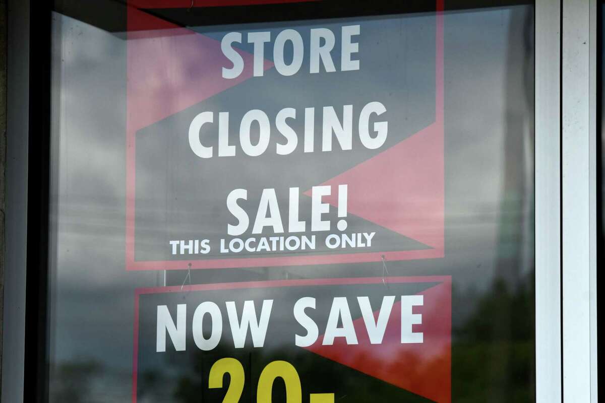 Signs in the windows of Lord & Taylor at Crossgates Mall advise of its closing on Monday Aug. 3, 2020, in Guilderland, N.Y. The department store company has filed for bankruptcy. (Will Waldron/Times Union)