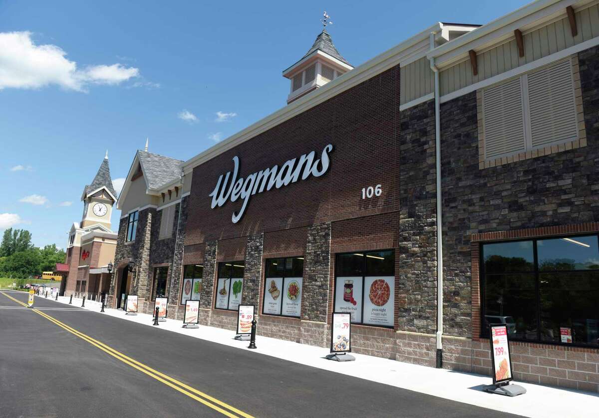 Photos from the Wegmans supermarket in Harrison, N.Y. Monday, Aug. 3, 2020. The 121,000 sq. ft. store features prepared food and restaurant options, as well as an enormous variety of groceries and household essentials. 