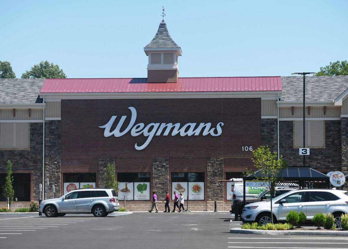 Photos from the new Wegmans supermarket in Harrison, N.Y. Monday, Aug. 3, 2020. The 121,000 sq. ft. store features prepared food and restaurant options, as well as an enormous variety of groceries and household essentials. Located just off Interstate 287, Wegmans will officially open for business on Wednesday at 9 a.m.