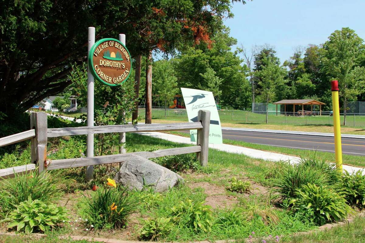 Maintaining gardens in Benzonia