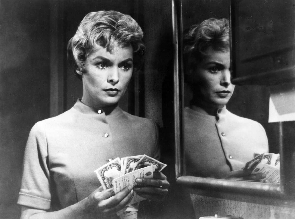 Janet Leigh in a scene from the film "Psycho" from Alfred Hitchcock.