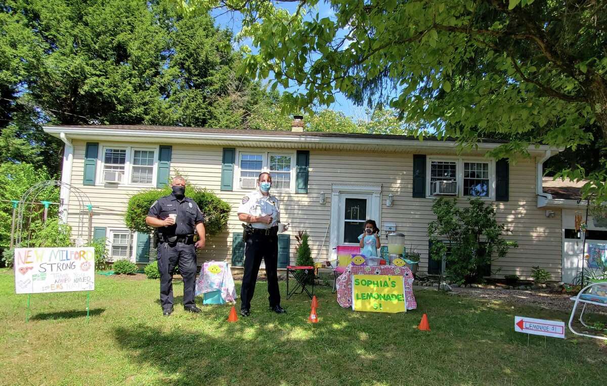 Sophia Gillece, soon to be a third-grader, of New Milford continues to give back to her community. Earlier this year, she made homemade cards to distribute the doctors, nurses and other staff working at the height of the coronavirus pandemic. Last summer, she set up a lemonade stand and sold some of her toys, making $130 which she donated to New Milford Hospital's cancer center in memory of her grandfather. The last two weekends she set up another lemonade stand and raised money for the town's homeless shelter.