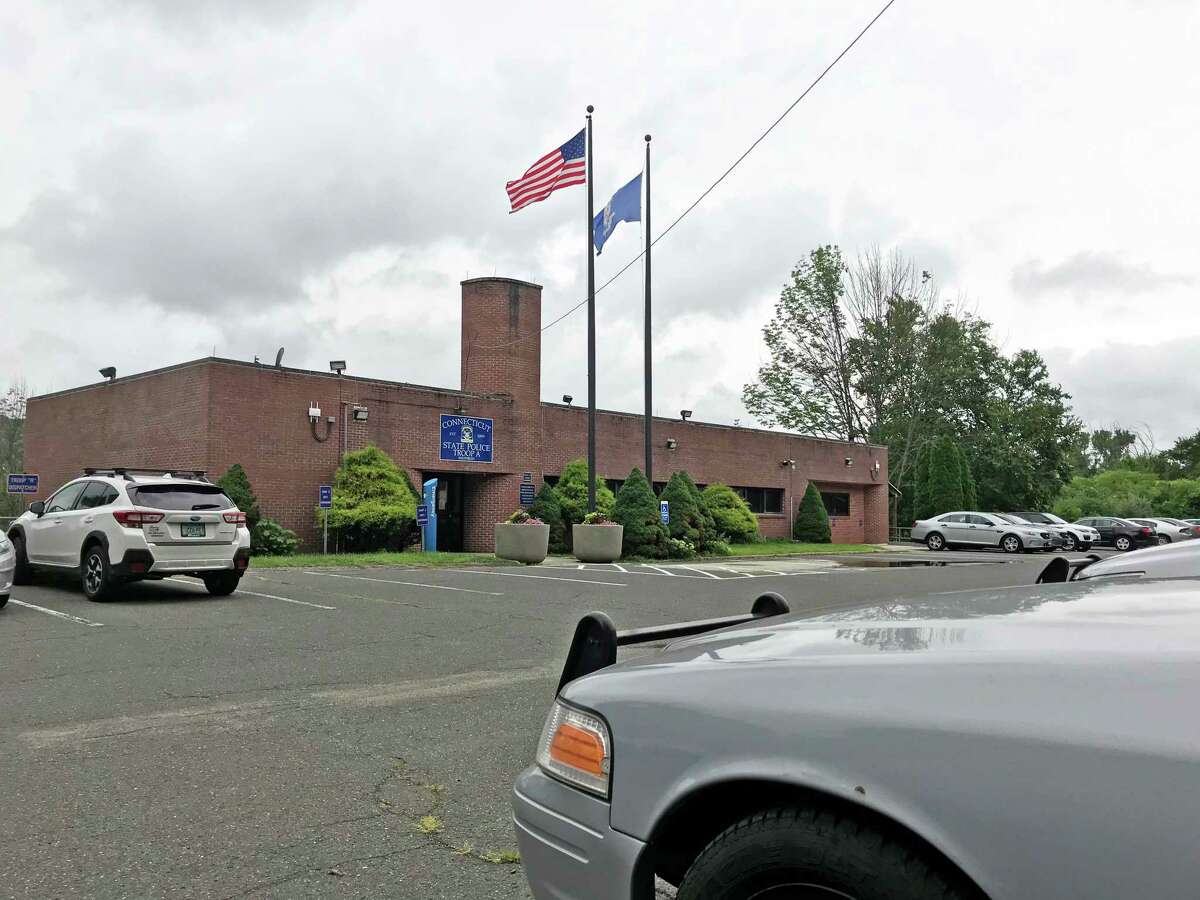 Connecticut State Police Troop A headquarters in Southbury, Conn.