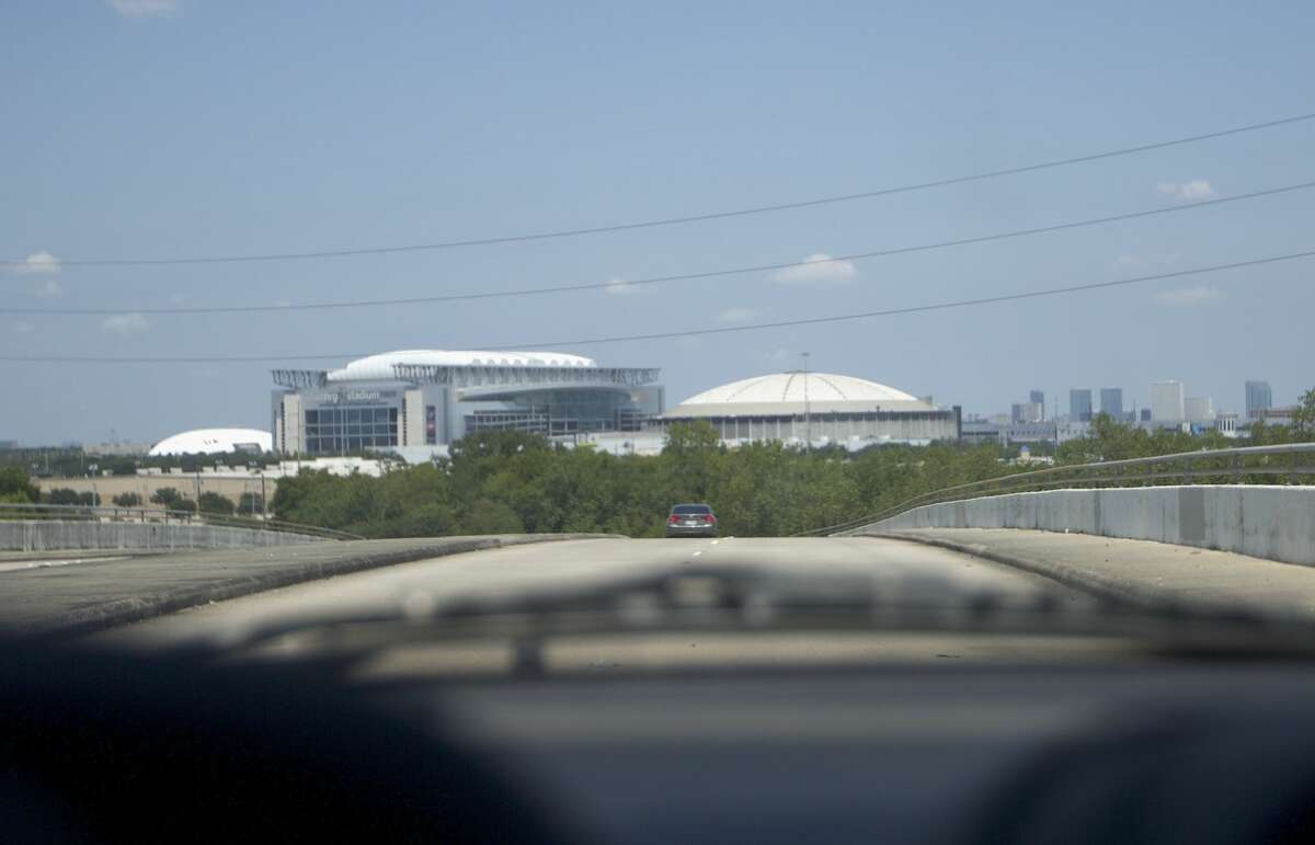 Houston Texans NRG Stadium - Miles to Stadium Highway Road Sign