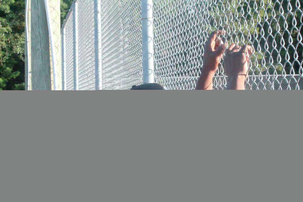 Baldwin's Frank Jones watches basketball action on Saturday at Hollister Park. (Star photo/John Raffel)