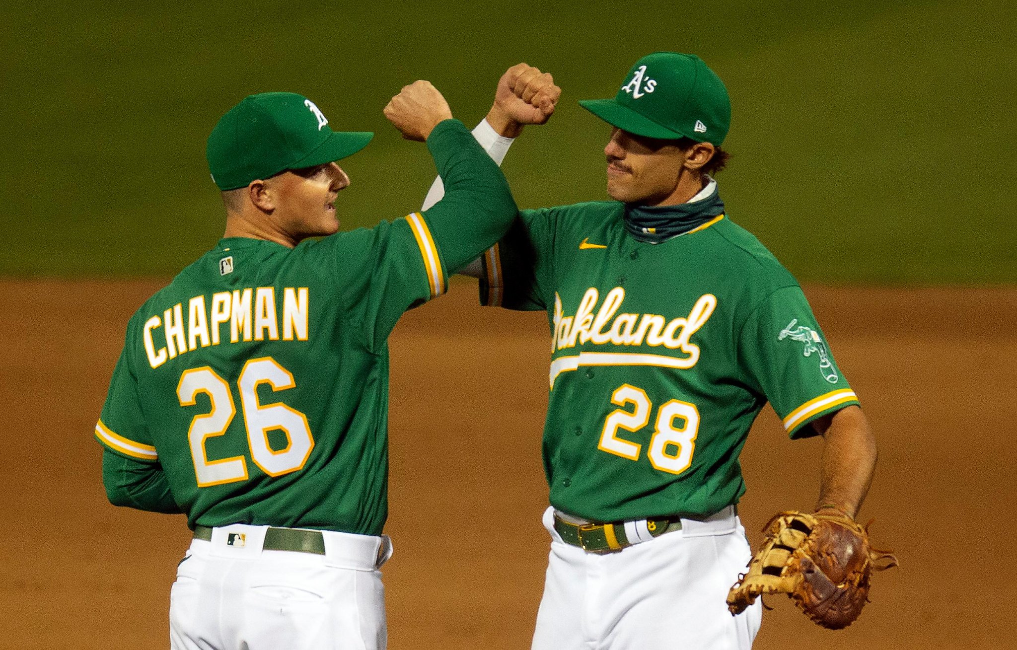 A's Matt Olson debuts mustache, hits three HRs in two games: 'I