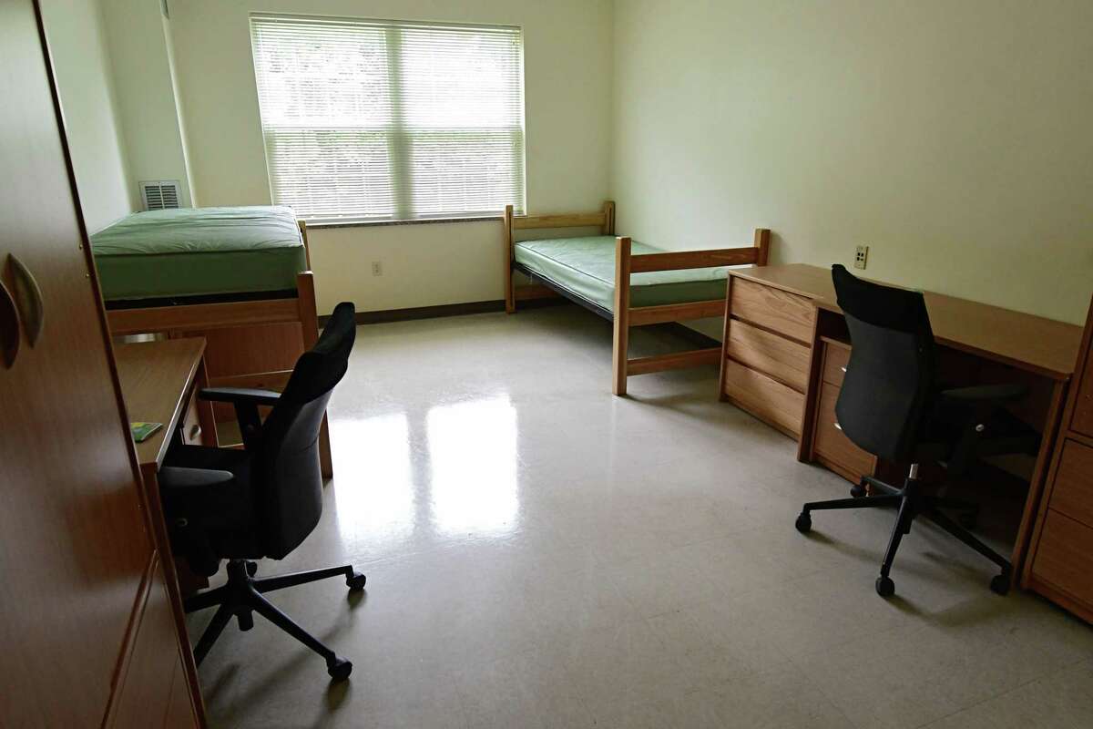 An empty dorm room is seen in Snyder Hall at Siena College on Thursday, July 30, 2020 in Loudonville, N.Y. Approximately 100 students will be moving onto campus August 3-5 to quarantine in Snyder Hall for at least 14 days before the start of classes on August 24. (Lori Van Buren/Times Union)
