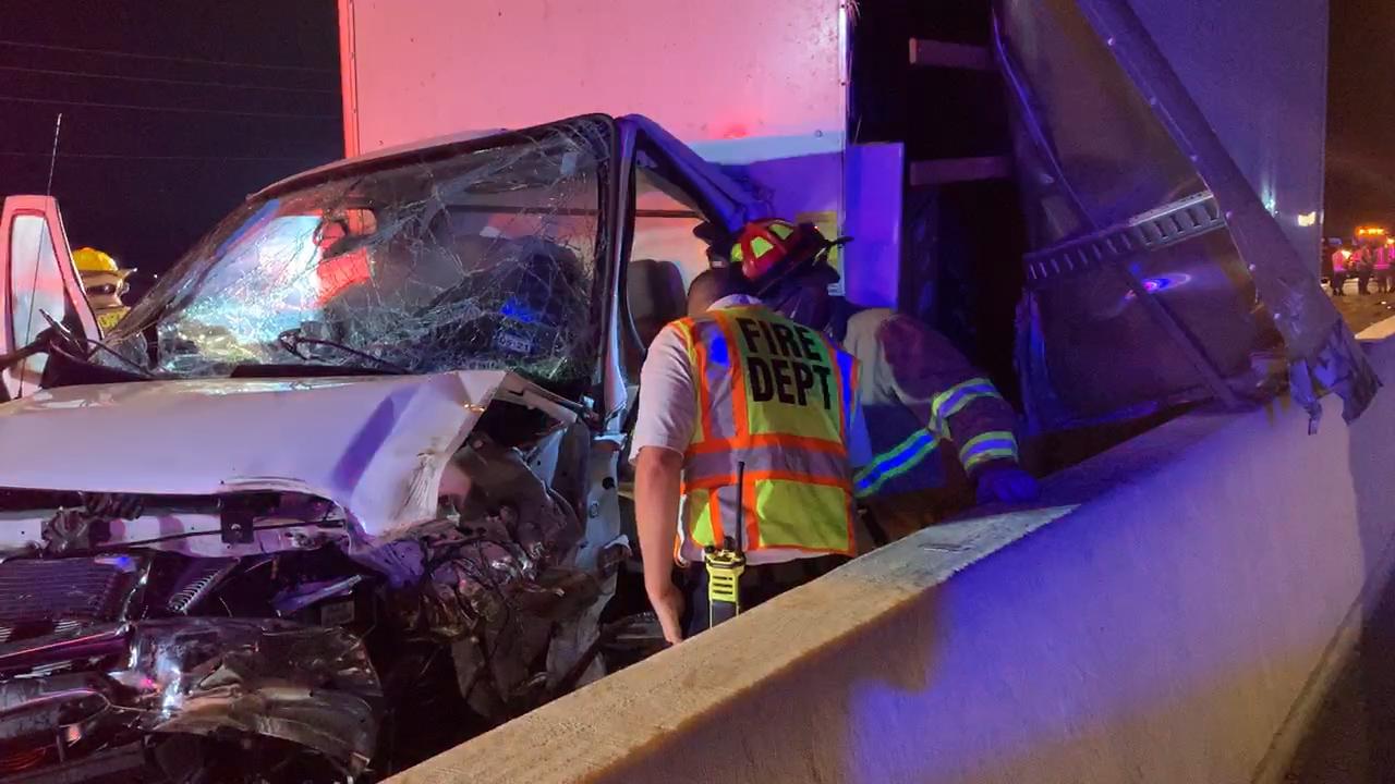 Box truck driver in critical condition after striking tow