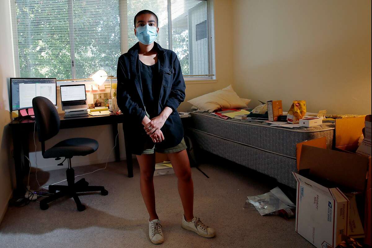 Portrait of Stanford University PHD graduate student Gitanjali Bhattacharjee, shot on off- campus university housing in Palo Alto, California, on Friday, August 7, 2020.
