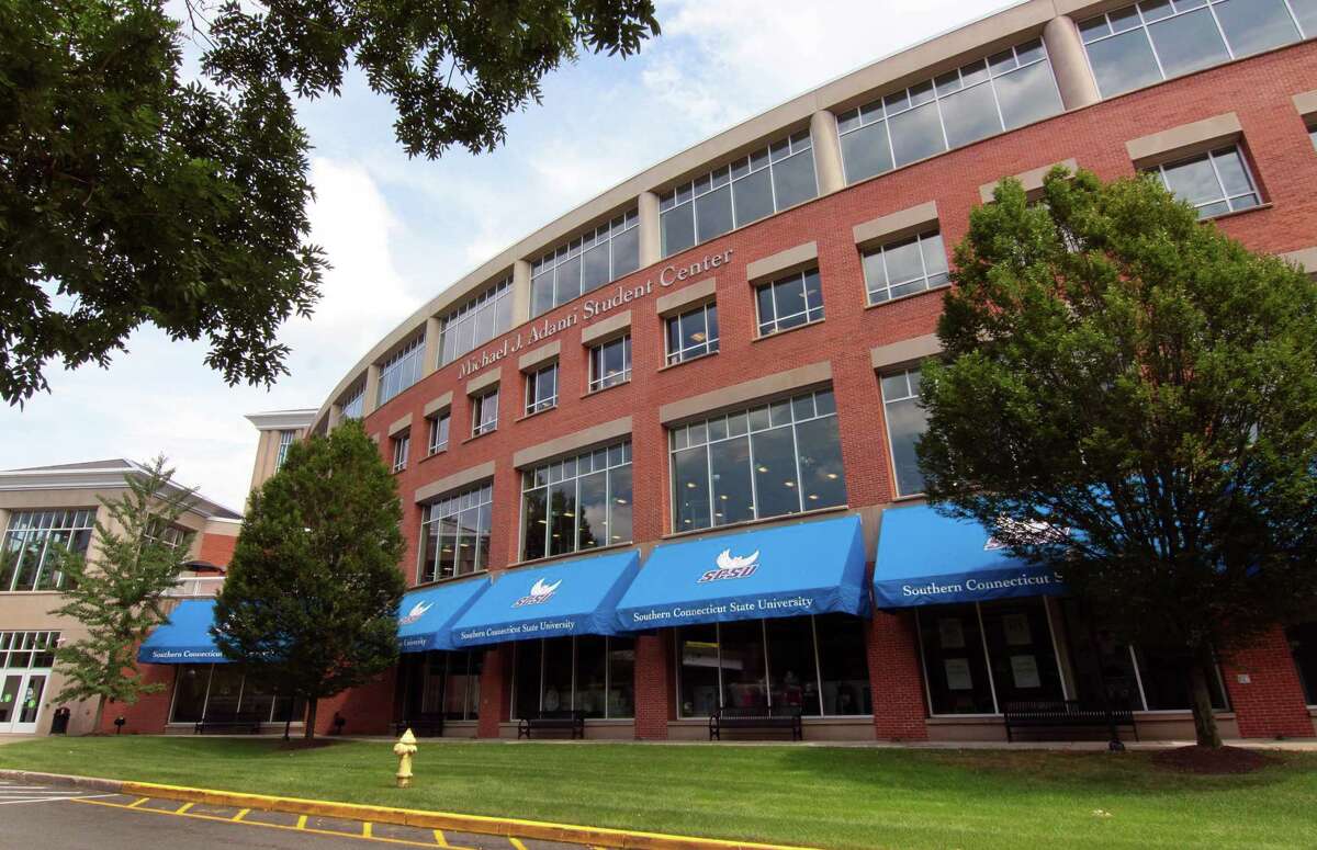 A view of Southern Connecticut State University in New Haven on Friday. The school is prepared to receive thousands of students in the midst of the coronavirus pandemic.
