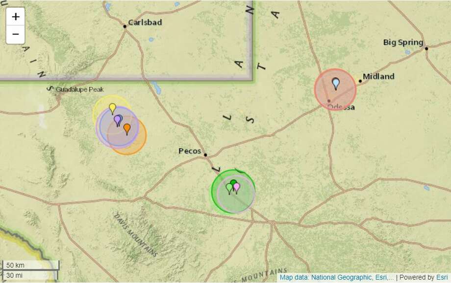 10 earthquakes were reported in past 7 days in West Texas - Midland