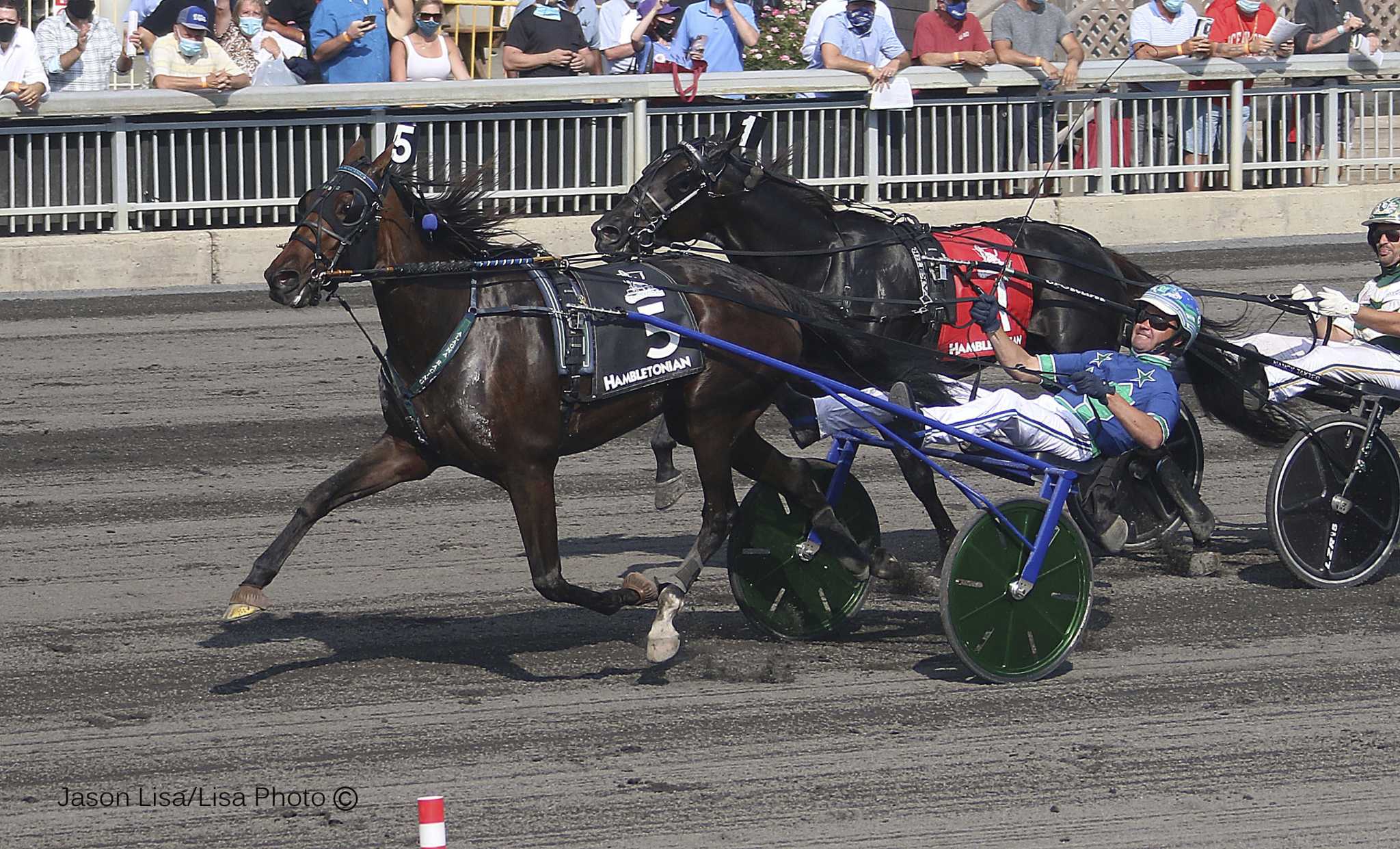 Filly Ramona Hill wins the Hambletonian