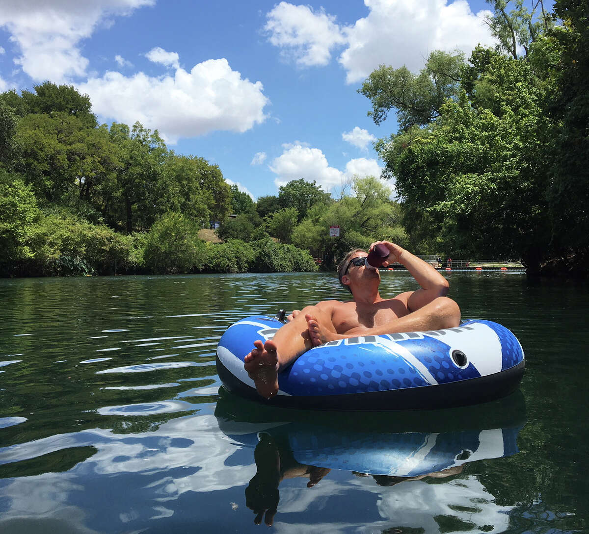 You can still tube the empty Comal River, and it's awesome. Here's how.