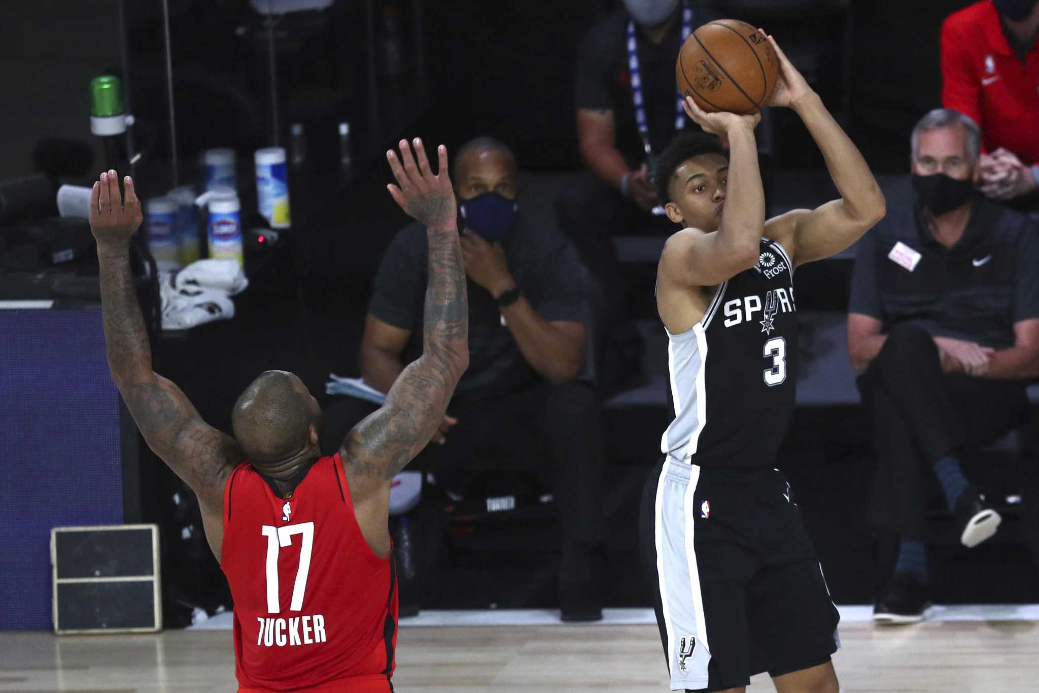 Keldon Johnson and the starting five dominate the Rockets in blowout win -  Pounding The Rock
