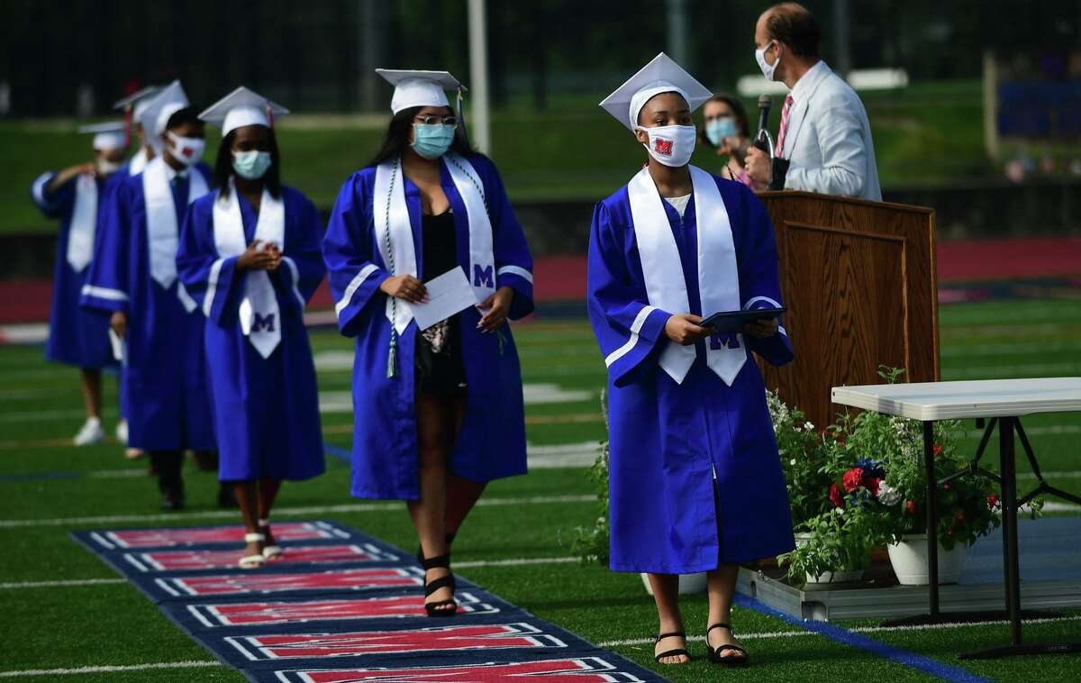 Photos Brien McMahon seniors celebrate end of high school careers