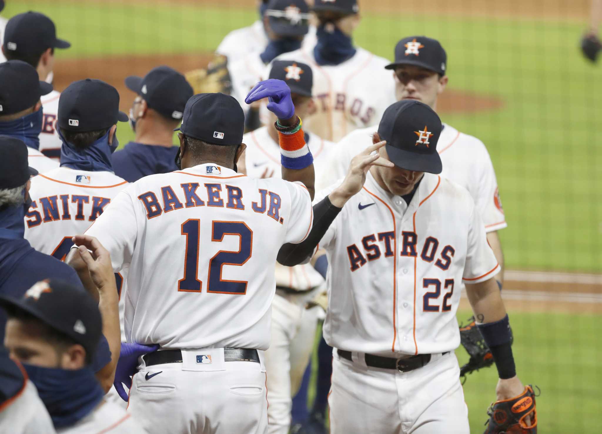 August 4, 2017: Houston Astros right fielder Josh Reddick (22) at