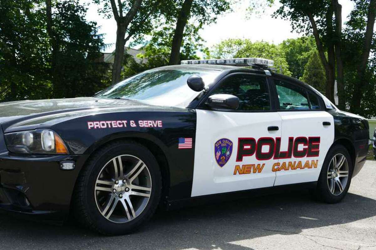 Pictured is a New Canaan Police patrol car. Two purses, a wallet, cash, credit cards, a debit card, driver’s licenses, and an iPhone 11 were stolen from vehicles in Irwin Park on Sunday, January 24, 2021. One vehicle was a Honda Pilot, and the other was a Subaru Legacy, police said. Irwin Park is located at 848 Weed Street in New Canaan.