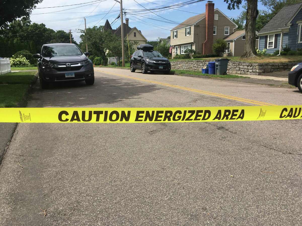 Caution tape on Edgewood Drive in Fairfield late last week.