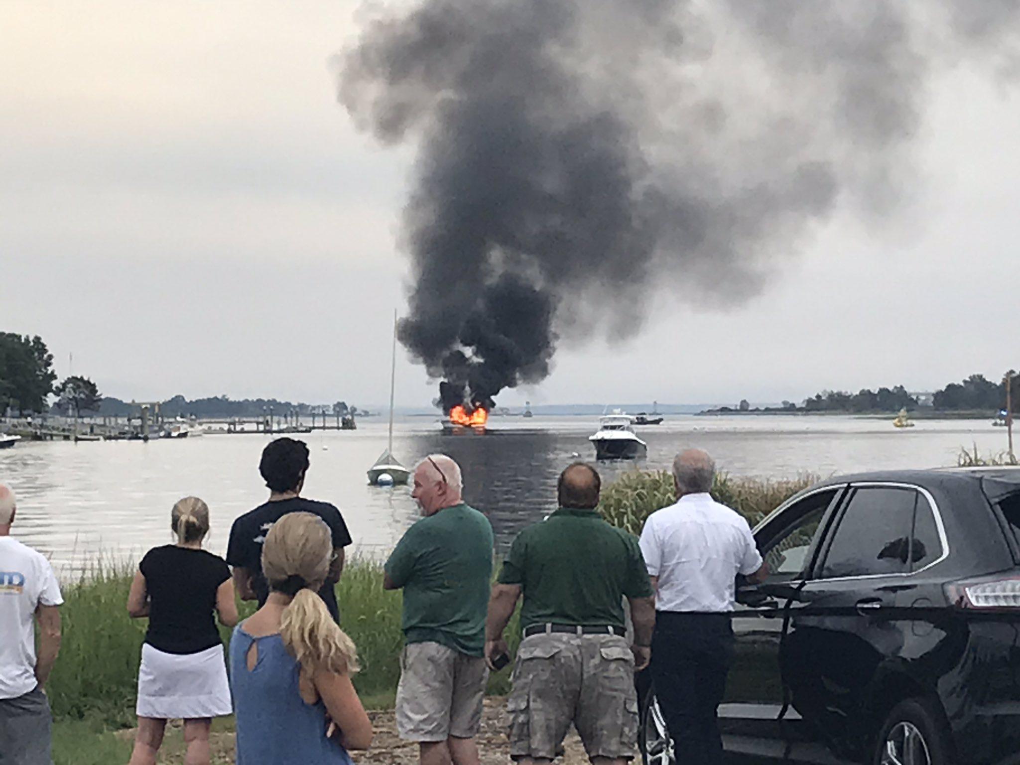 6 escape boat ‘explosion’ in Norwalk Harbor