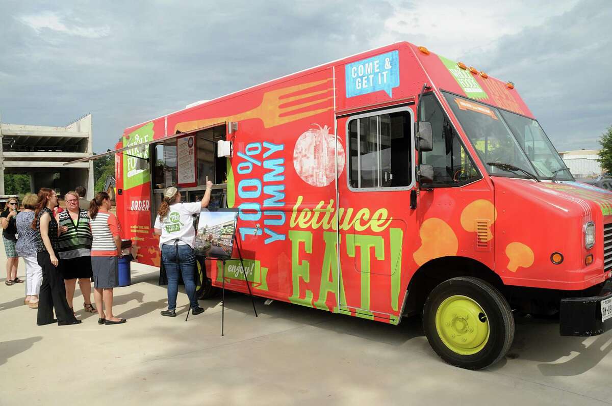 Food from the Whole Foods Market catering truck was a big hit with guests during the groundbreaking ceremony for the new Whole Foods Market at Hughes Landing, at the corner of Lake Woodlands Drive and Lake Front Circle.