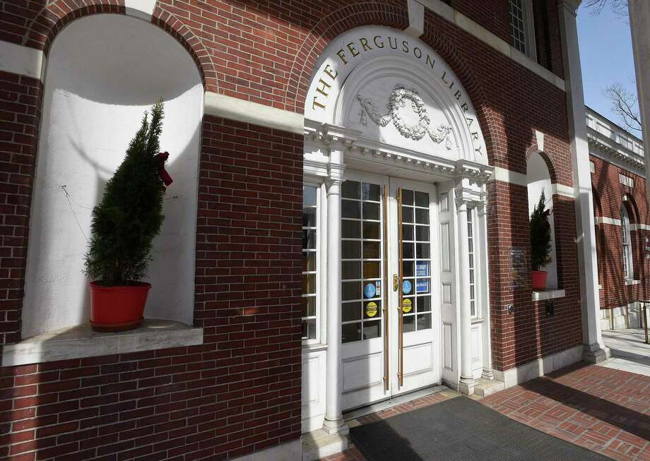 The Ferguson Library is closed on March 18, 2020 in Stamford, Connecticut. The library will remain closed for the next several weeks in response to the on going COVID-19 Pandemic. Photo: Matthew Brown / Hearst Connecticut Media / Stamford Advocate