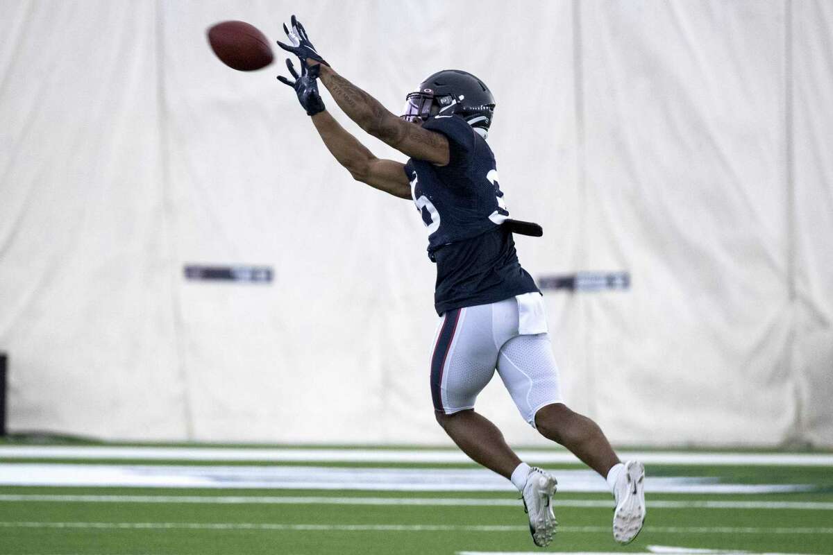 Houston Texans safety Jonathan Owens before an NFL football game