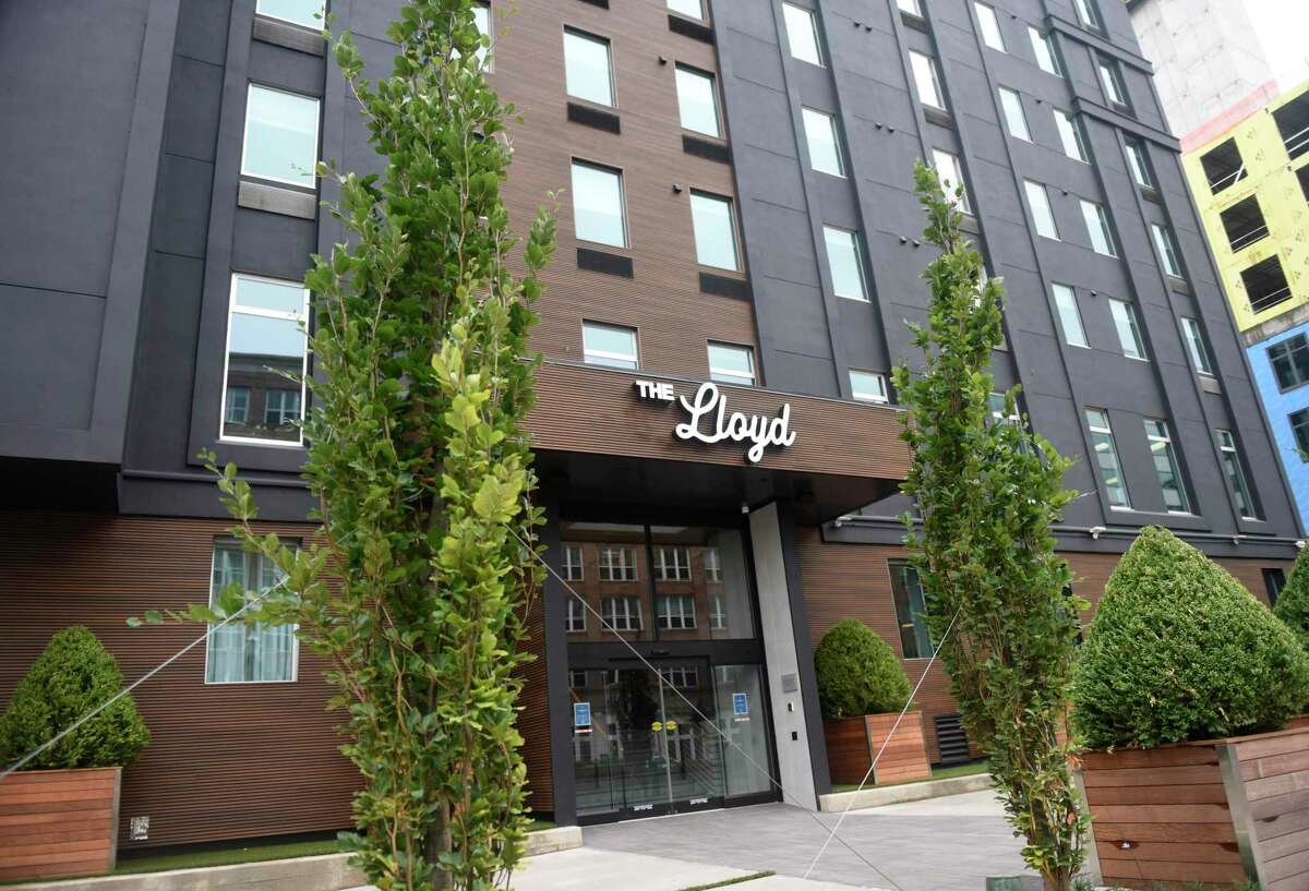 The Lloyd boutique hotel at 909 Washington Blvd., in downtown Stamford, Conn., photographed on Thursday, Aug. 13, 2020. At the location of the former Hotel Zero Degrees, the Hilton-owned three-star boutique hotel sports a swanky vibe.