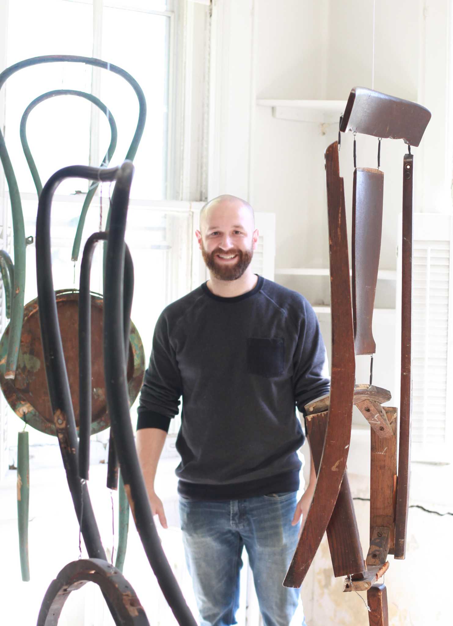 Stamford artist Ben Quensel erects non-monuments along a new art ...
