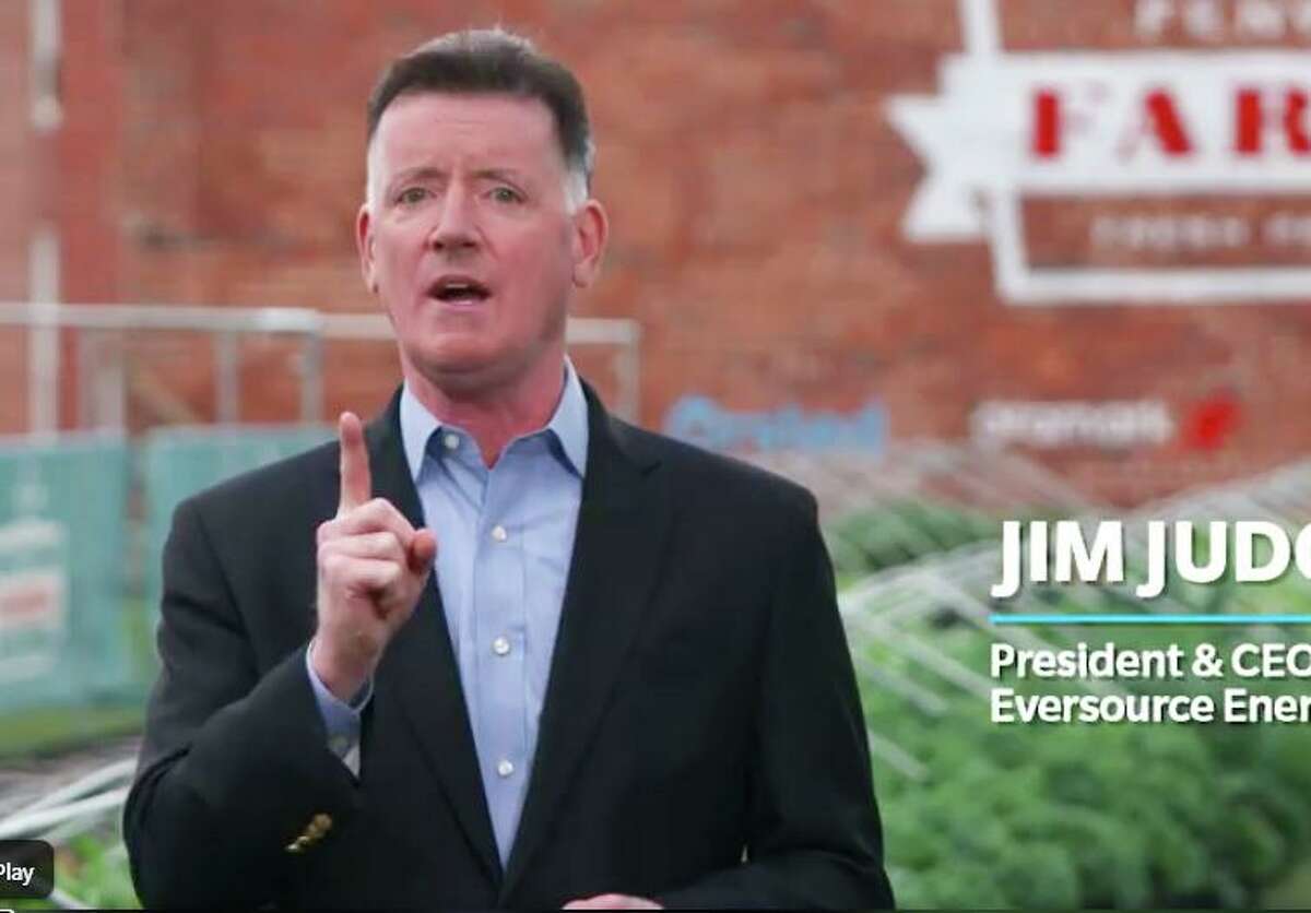 Eversource CEO Jim Judge, in a 2018 video promoting the company's energy efficiency initiatives. (Screenshot via Facebook)