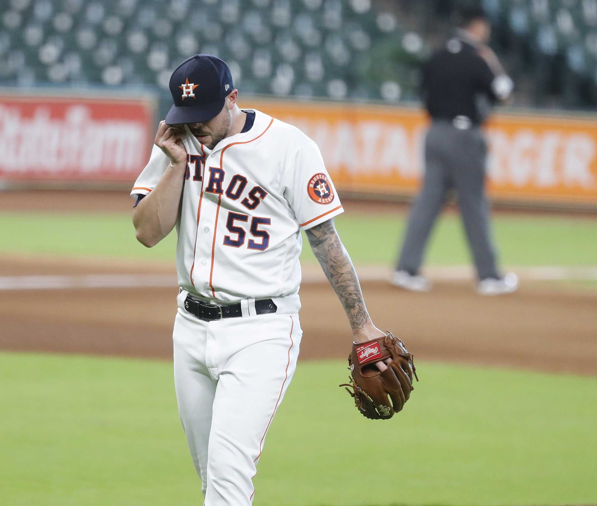 Astros – Guardians: Zack Greinke smiles at music used by Myles Straw