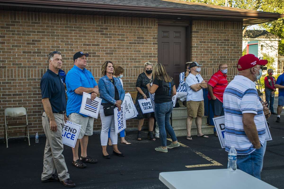 Photos: Cops for Trump MAGA Meet-Up in downtown Midland