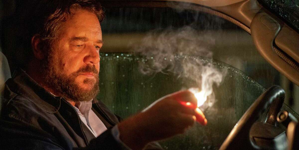 Russell Crowe stars in the road-rage thriller “Unhinged,” which will open in theaters only on Friday.