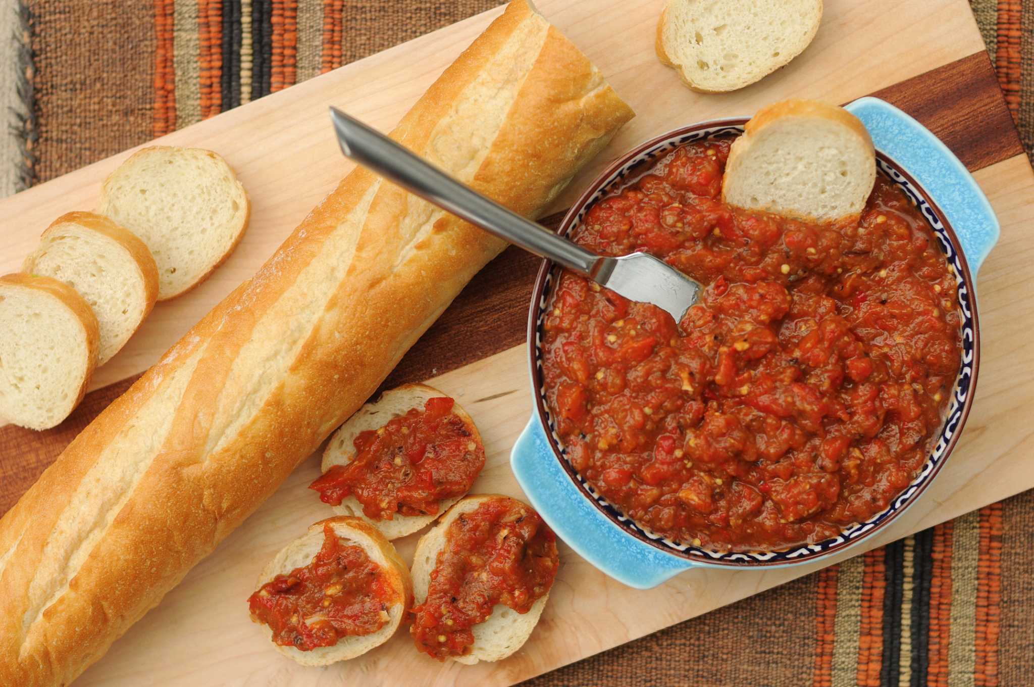 Recipe: Ajvar (Roasted Eggplant and Red Pepper Spread)